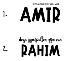 Afbeelding in Gallery-weergave laden, Gymtas met naam