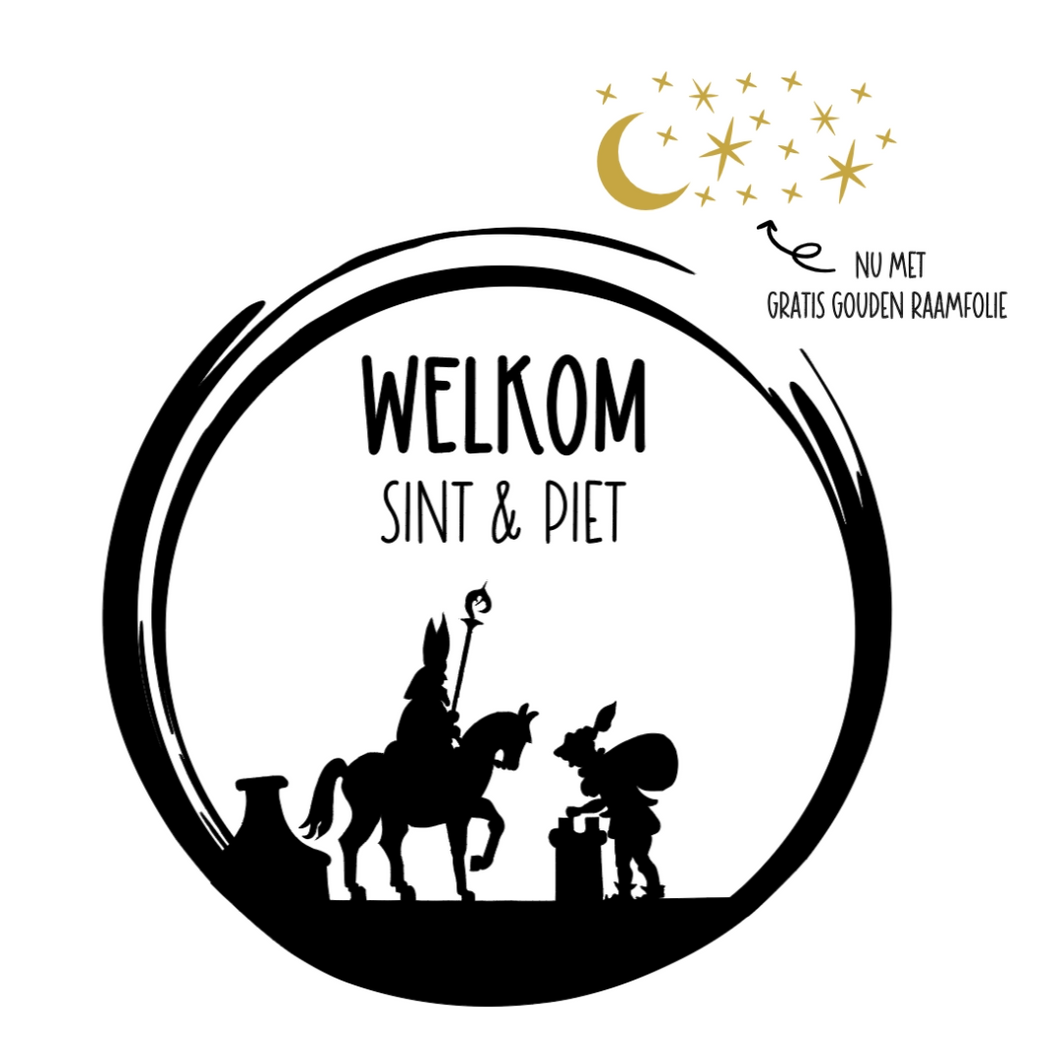 Raamsticker cirkel schoorsteen